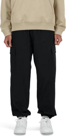 New Balance Twill Cargo Jogger Herren Hosen - Schwarz - Größe L - Baumwoll-Jersey