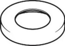 hansgrohe Rosette Axor f. 3-Loch Wannenarmatur Fliesenrand chrom