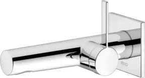 Keuco Waschtisch-Einhebelmischer IXMO Ausl. 187mm, vc, Wandmont., eck Rosette
