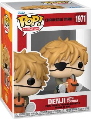 Chainsaw Man - Denji With Pochita Vinyl Figur 1971 - Funko Pop! Figur - Funko Shop Deutschland - Lizenzierter Fanartikel