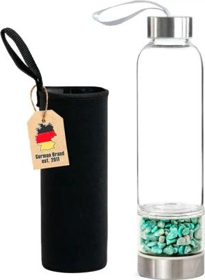 Intirilife Trinkflasche, Trinkflasche Wasserflasche - Heilsteinen,