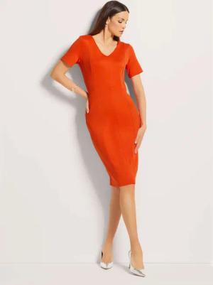 MADELEINE Maxikleid Etuikleid mit kurzen Ärmeln