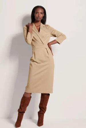 MADELEINE Midikleid Kleid in Wickel-Optik