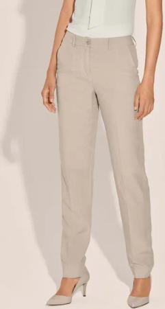 MADELEINE Bügelfaltenhose Bügelfalten-Hose mit Leinen