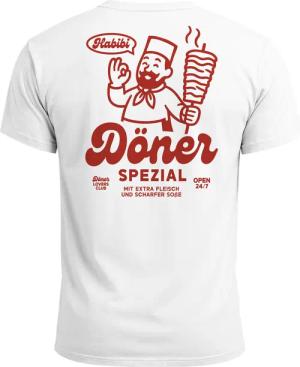 Neverless Print-Shirt Herren T-Shirt Backprint Döner
