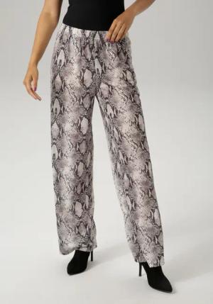 Aniston CASUAL Schlupfhose, im farbharmonischen Schlangendruck - NEUE KOLLEKTION
