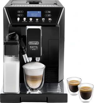 DeLonghi Kaffeevollautomat "Eletta Evo ECAM46.860.B - Espresso, (Long) Coffee, Cappuccino, Latte", Integrierte Mahltechnologie für Kaffeebohnen, Extra leises Mahlwerk