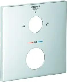 Grohe Rosette 49103 eckig für THM-Fertigmontagesets chrom