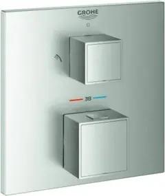 Grohe Fertigmontageset Grohtherm Cube UP-Br-THM, m int. 2-W.-Umstg., superst.