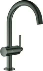 Grohe Waschtisch-Einhebelmischer Atrio 1/2", L, P-op Abl 1 1/4", hd graph. geb.