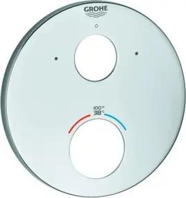 Grohe Rosette 49098 für Fertigmontageset THM rund chrom