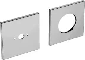 Keuco Rosetten-Set IXMO f Waschtisch-Einhebelmischer UP, 85x85mm, eck., MS vc