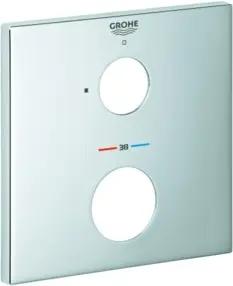Grohe Rosette 49109 eckig für THM-Fertigmontagesets chrom