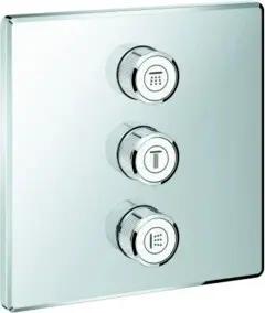 Grohe Fertigset Grohtherm Smartcontrol chrom, eckig, 3-fach Unterputzventil