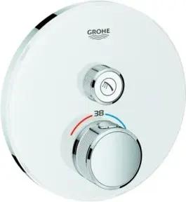 Grohe Fertigset Grohtherm Smartcontrol moon wh., rd., UP-THM, 1 Absperrventil