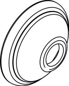 hansgrohe Rosette Axor Montreux Wannenarmatur/ Brausenarmatur Aufputz chrom