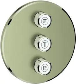 Grohe Fertigset Grohtherm Smartcontrol UP-Vtl, 3-fach, rund, nickel gebürstet