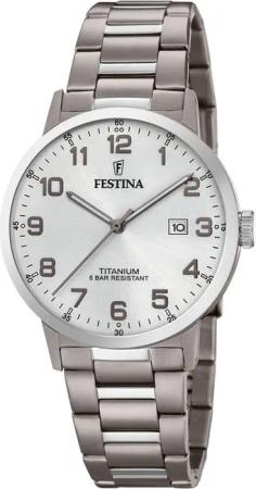 Festina F20435/1 Klassik Titanium Unisex Uhr 40mm 10ATM