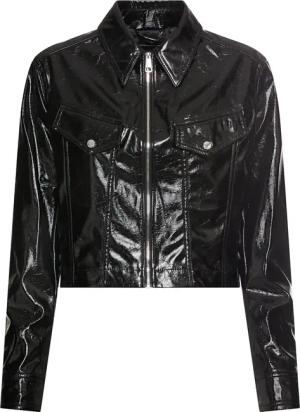 BOSS ORANGE Kurzjacke "Jasita Premium Damenmode", in Lederoptik