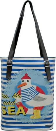 DOGO Umhängetasche "Tall Bag Damen Schultertasche Koala Hug Damen Schultertasche", Handgefertigt