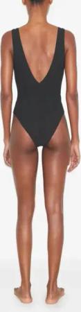 Tory Burch - Belted Logo Swimsuit - Größe S - schwarz