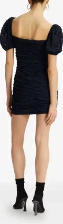 Rotate - Lace-Textured Mini Dress - Größe 38 - blau