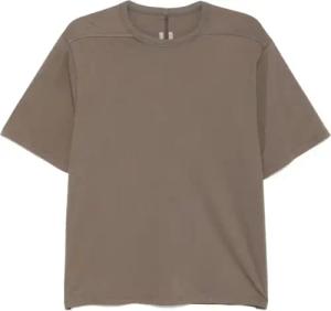 Rick Owens - Brown Relaxed-Fit Short Sleeve T-Shirt With Design - Größe 40 - braun