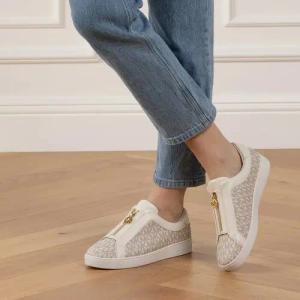 Michael Kors Low-Top Sneaker - Keaton Zip Slip On - Gr. 37 (EU) - in Creme - für Damen