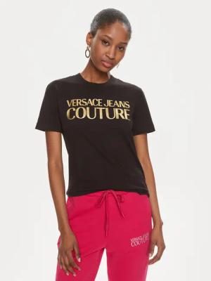 Versace Jeans Couture T-Shirt 76HAHT04 Schwarz Slim Fit