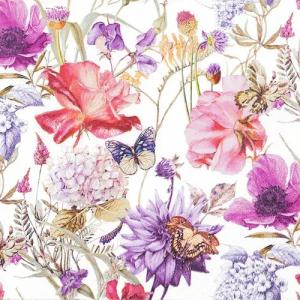 HOME FASHION Papierserviette 20 Servietten Floral