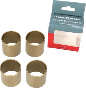 Justinus Serviettenring LifeStyle 4x Serviettenringe gold