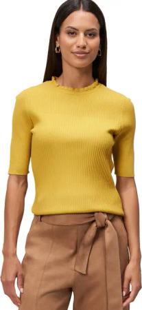 Zero Kurzarmshirt zero Damen Feinstrickpullover kurzarm