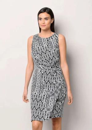 Alba Moda Jerseykleid Kleid mit Knoten