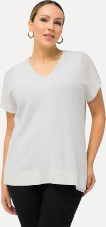 Ulla Popken Strickpullover Pullover Struktur Oversized
