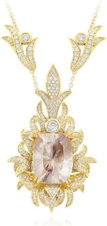 Cavill Goldkette Namibia Cerussit Gold Halskette,