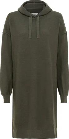 camel active Strickkleid Strickkleid mit Kapuze