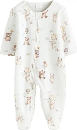 Next Schlafoverall Baby Schlafanzug mit Fleecefutter