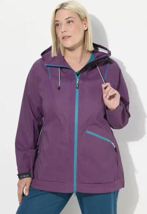 Ulla Popken Funktionsjacke Funktionsjacke wasserdicht 2-Wege-Zipper