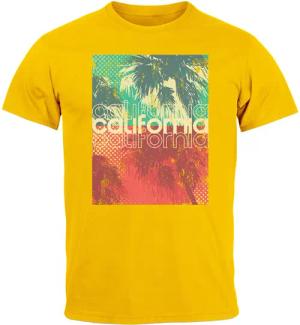 Neverless Print-Shirt Herren T-Shirt Top California