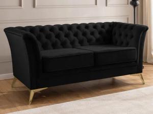 S-Style Möbel Chesterfield-Sofa Whitby, 2-Sitzer aus