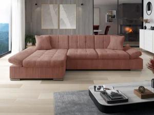 MIRJAN24 Ecksofa Malwi Cord, mit Schlaffunktion