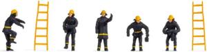 NOCH Dekofigur Feuerwehr, handbemalte Figuren mit