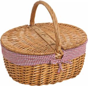Spetebo Picknickkorb Picknickkorb aus Weide mit