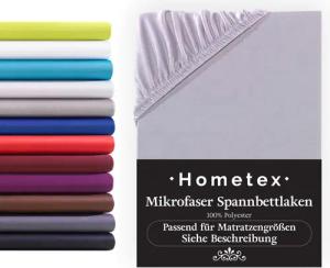 Hometex Premium Textiles Spannbettlaken Mikrofaser Spannbettlaken,