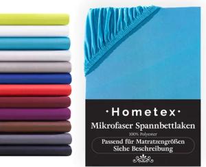 Hometex Premium Textiles Spannbettlaken Mikrofaser Spannbettlaken,