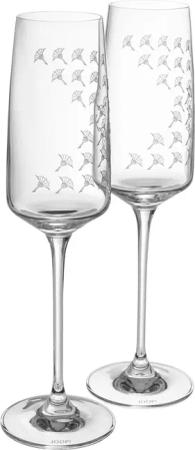 JOOP! 2er-Set Champagnergläser FADED CORNFLOWER