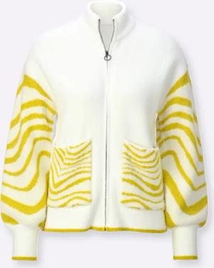 Jacquardstrickjacke