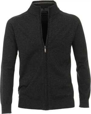 Casa Moda Strickjacke Zip Anthrazit - Größe L