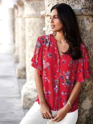 Druckbluse