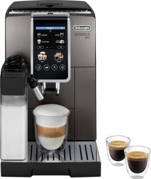DeLonghi Kaffeevollautomat "Dinamica Plus ECAM380.95.TB - 24 Rezepte, perfekter Milchschaum", Intuitive Bedienung, 3,5" Touchscreen, 3 Milchschaumoptionen